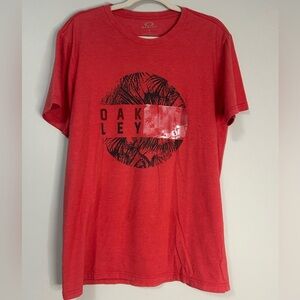 Oakley Red Graphic T-Shirt, Size L